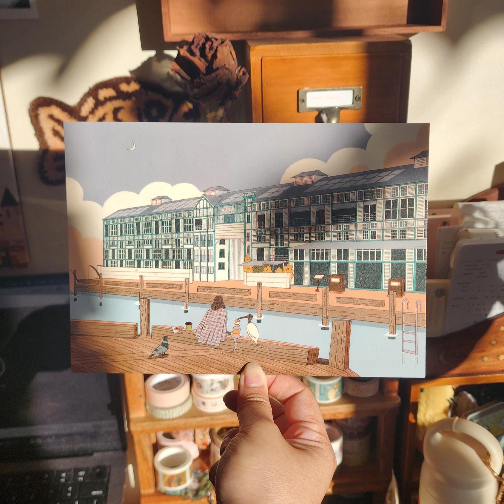 Sydney Wharf Memory Print product image 1