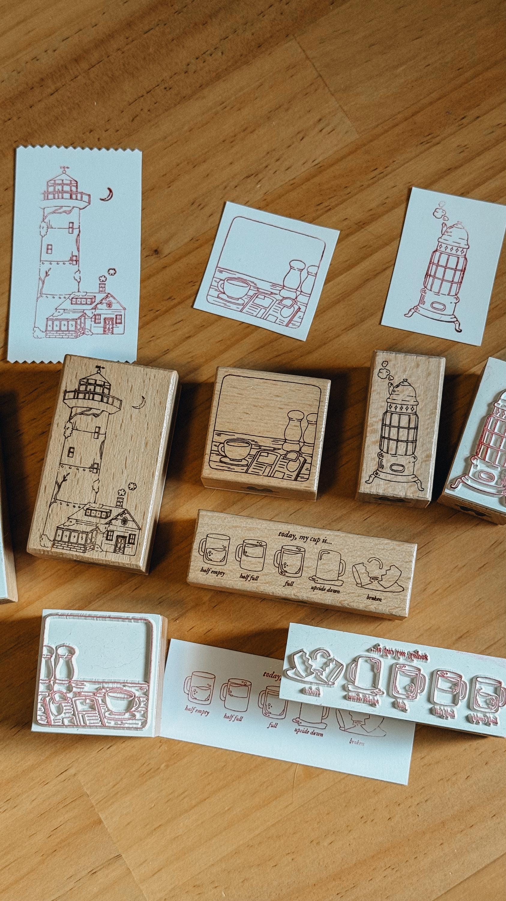 Decorative Wooden Rubber Stamp product image 1