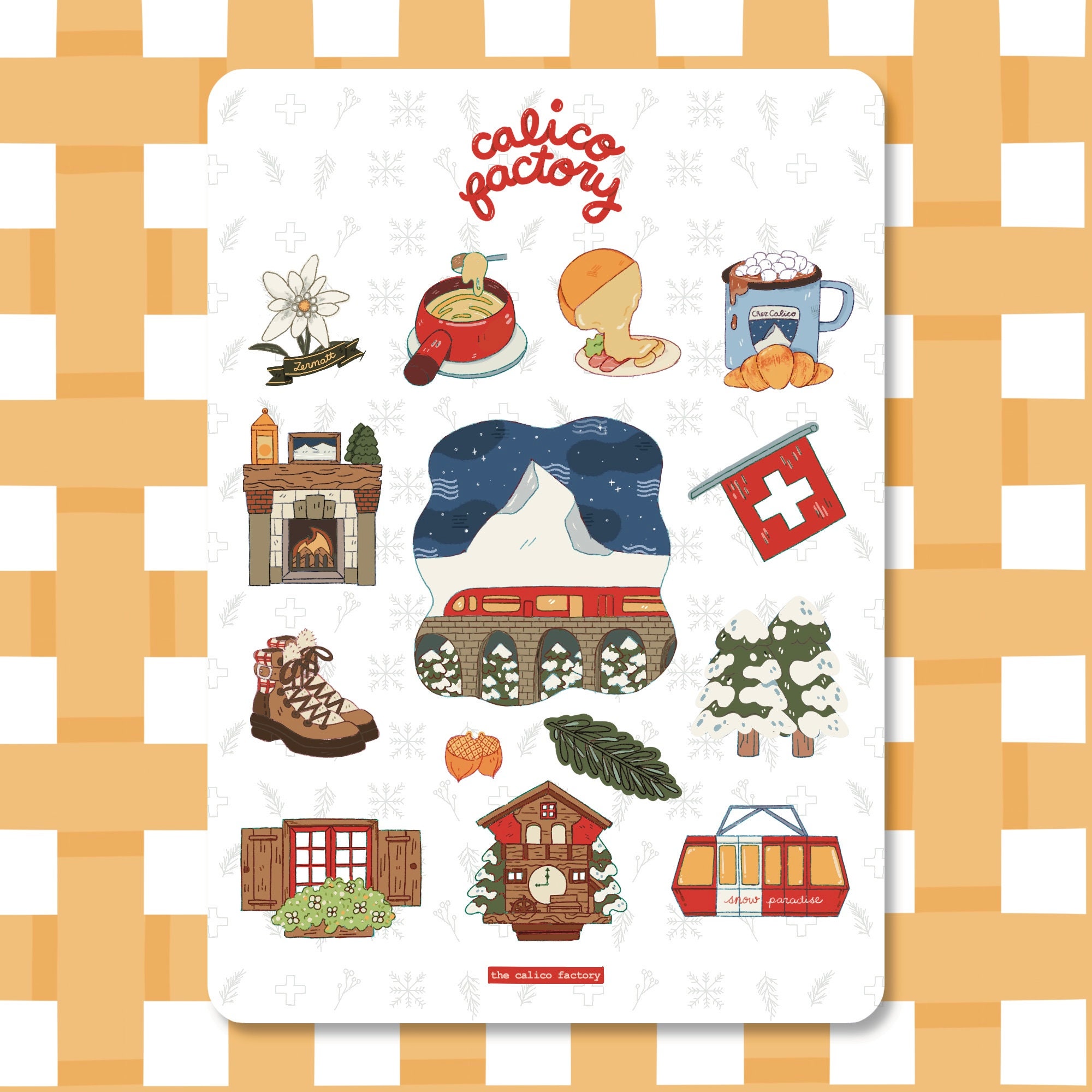 Sticker Sheet - Travel to Zermatt, Switzerland product image 1