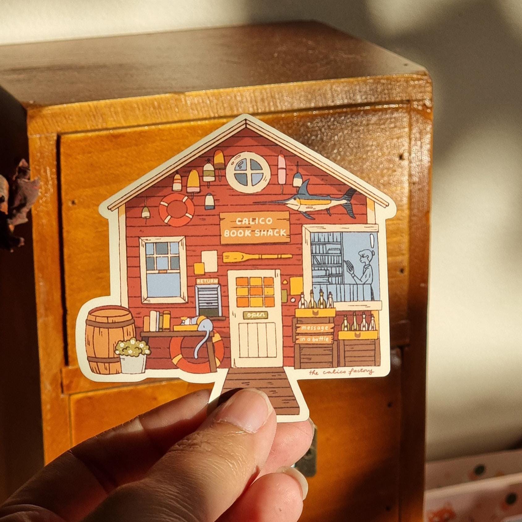 Calico Book Shack Sticker product image 1