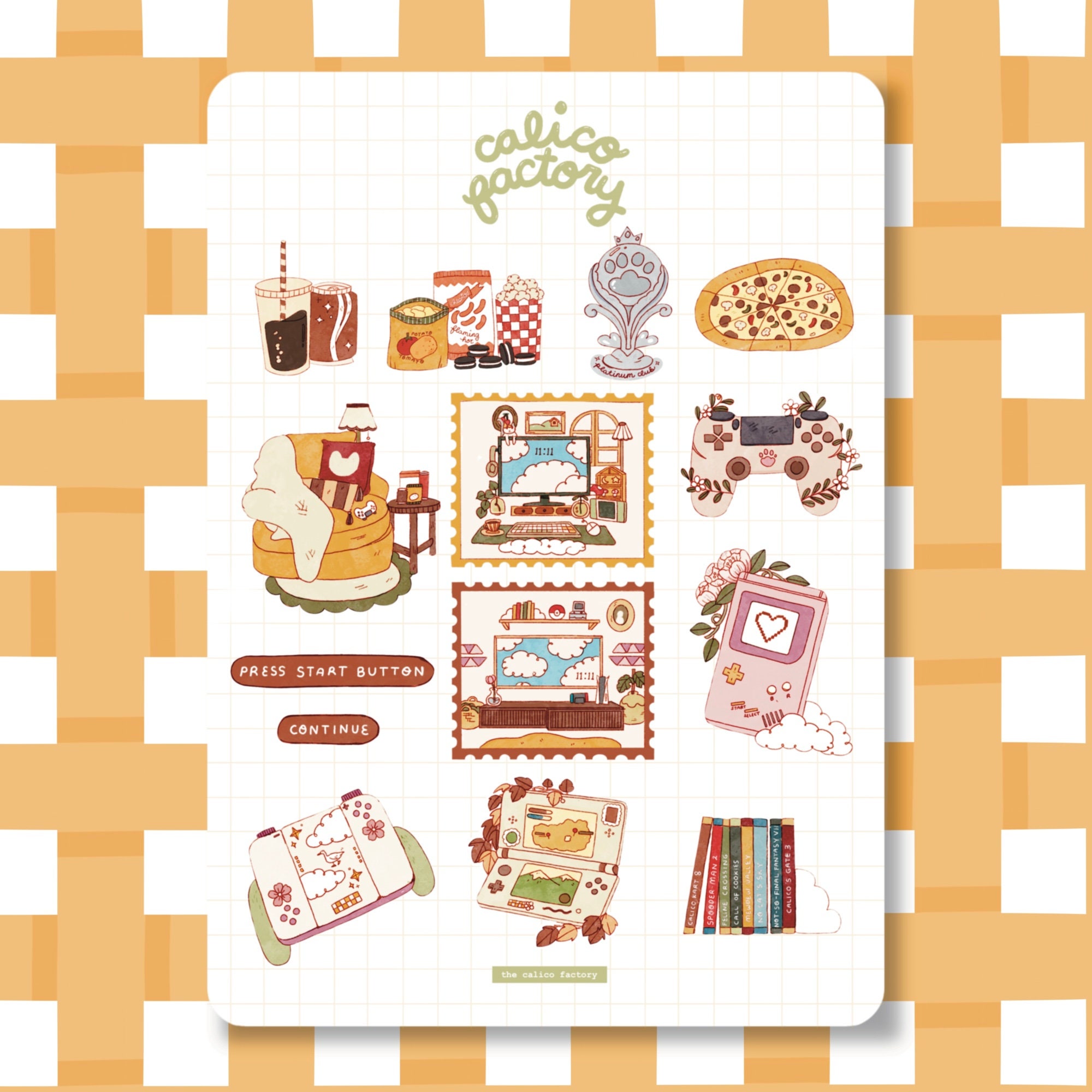 Sticker Sheet - Cosy Gaming Night product image 1