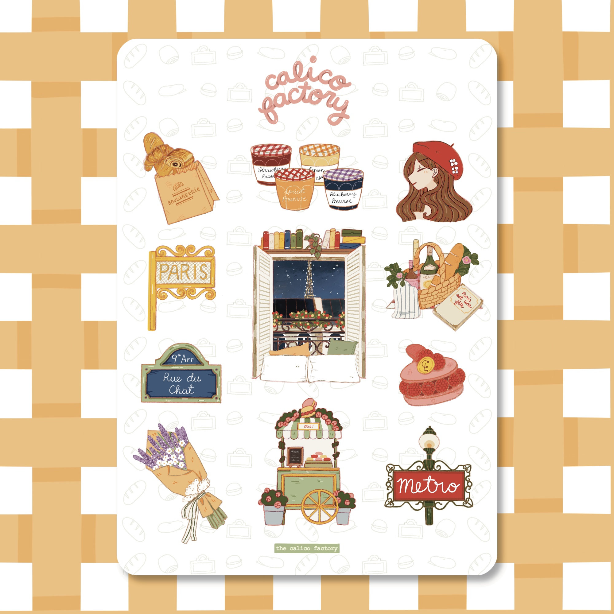 Sticker Sheet - Travel to Paris product image 1