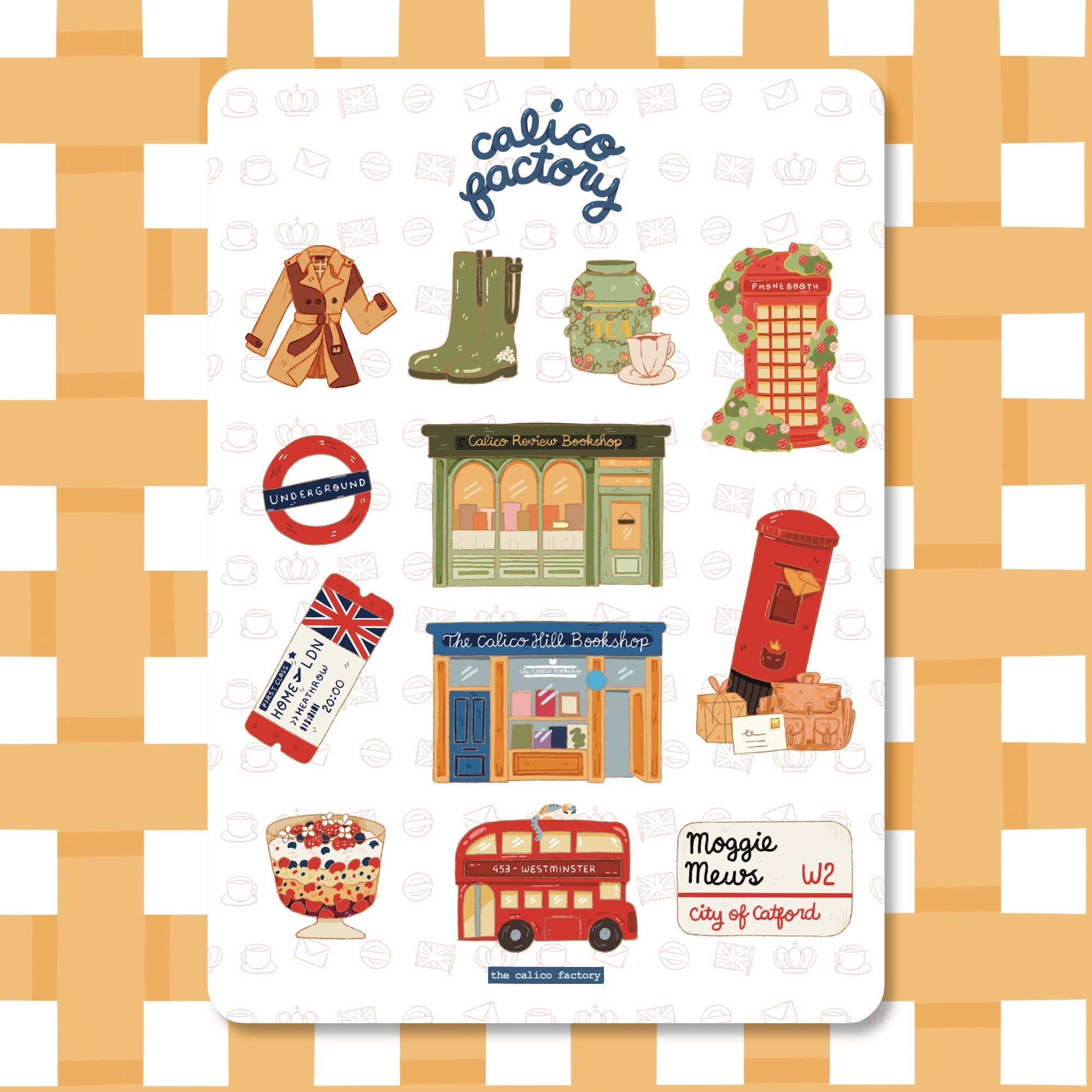 Sticker Sheet - Travel to London product image 1
